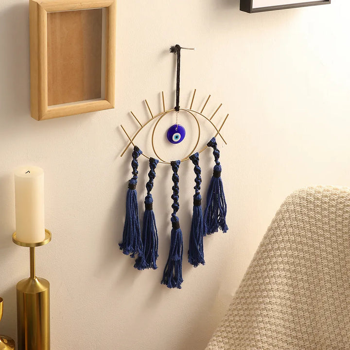 Evil Eye Macrame Wall Hanging Dream Catcher