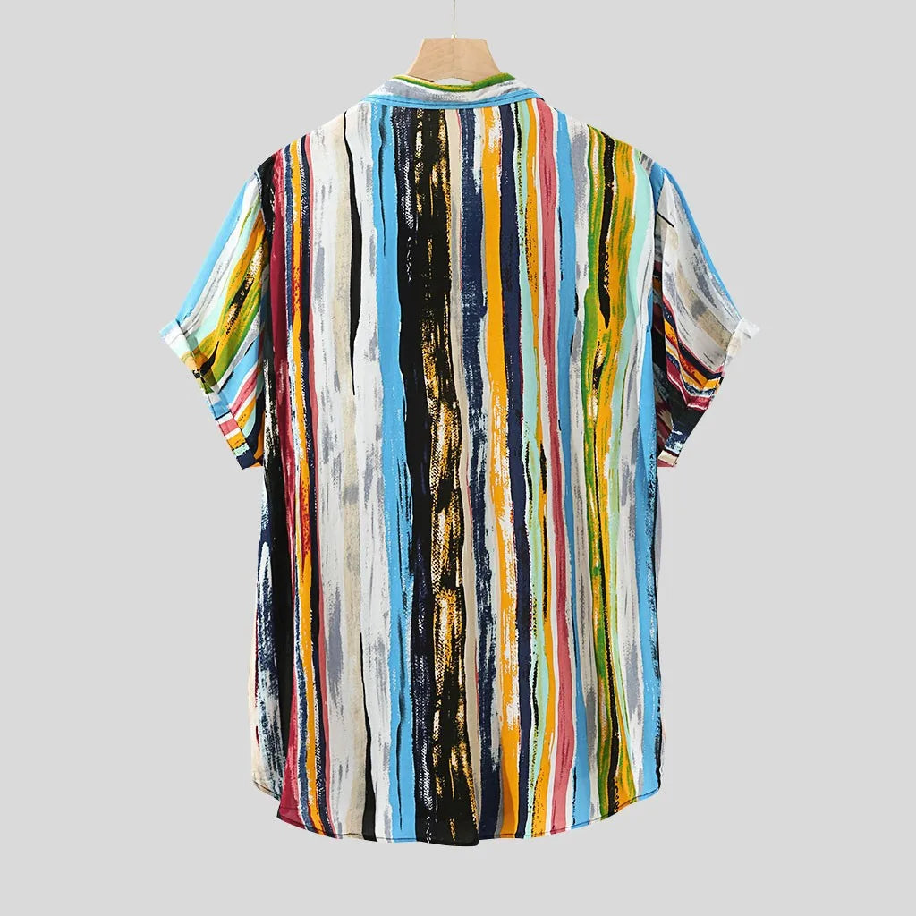 Harajuku Rainbow Pocket Shirt