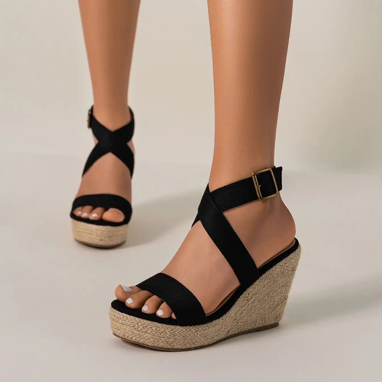 Terra Steps Hemp Wedge Sandals