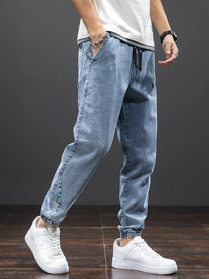 Denim Jogger Pants Men