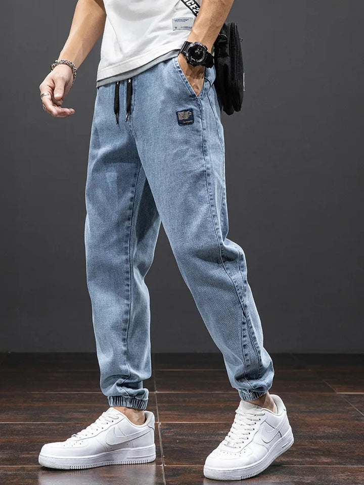 Denim Jogger Pants Men