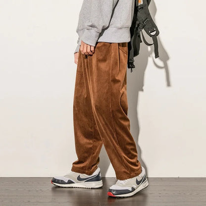 Men's Straight-leg  Corduroy Pants