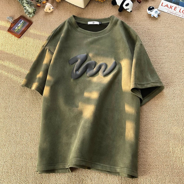 Foamed Print Oversized T-shirt