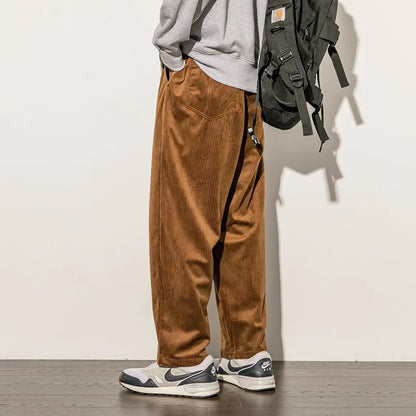 Men's Straight-leg  Corduroy Pants