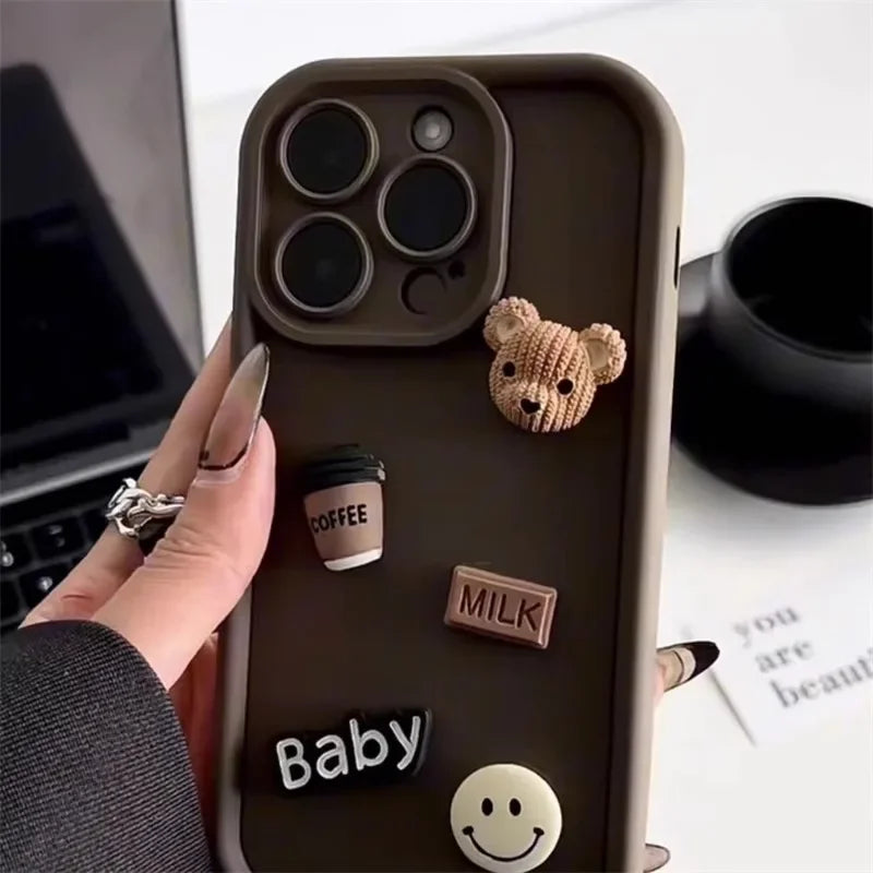 CoffeeBear Silicone iPhone Case