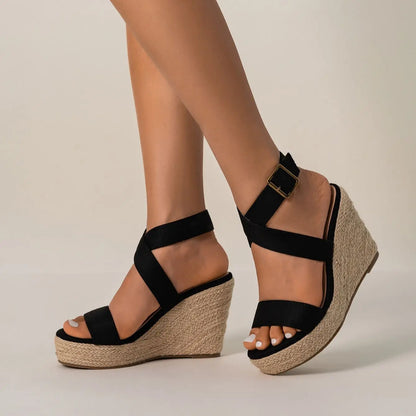 Terra Steps Hemp Wedge Sandals