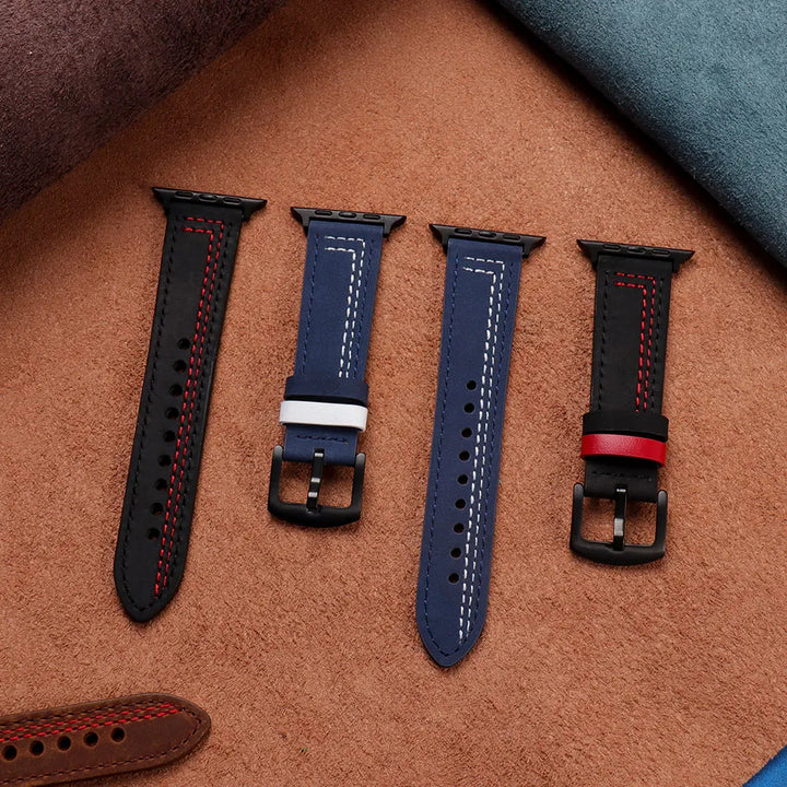 Retro Leather Apple Watch Band