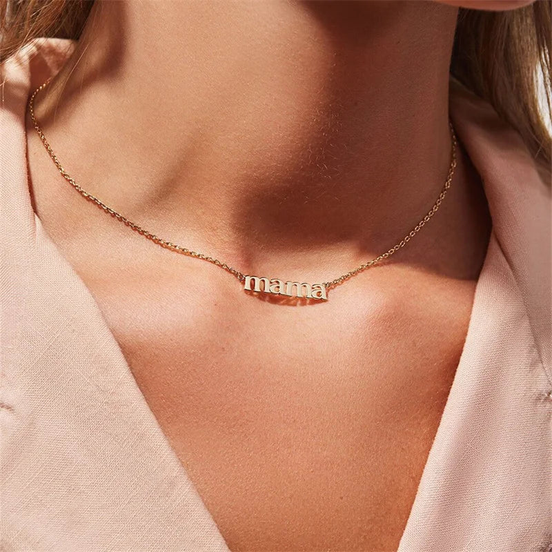 Delicate "Mama" Necklace