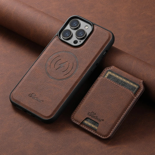 Leather Magnetic Pocket Cover For iPhone
