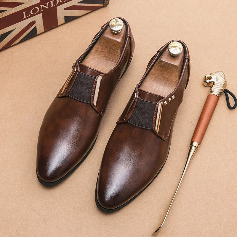 Majestic Men Leather Loafers