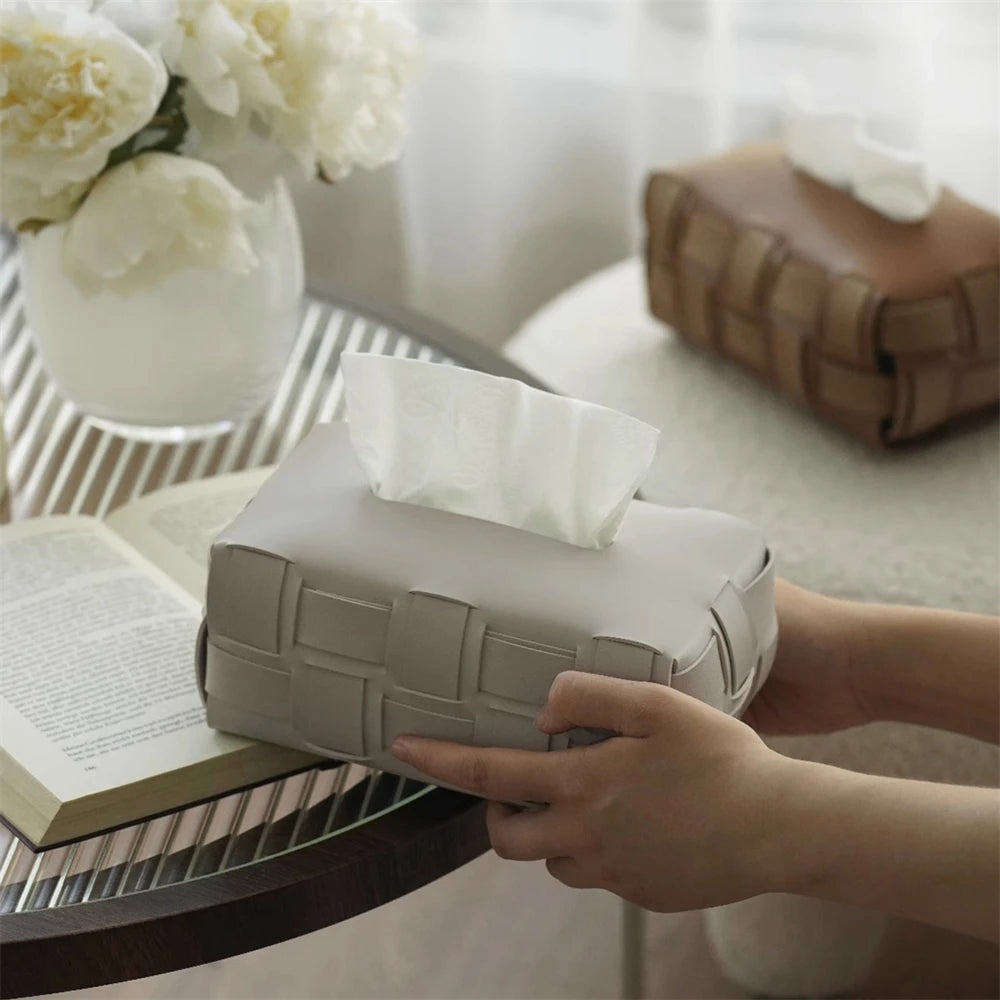 Leather Tissue Box