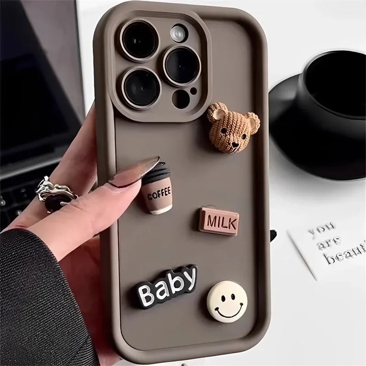 CoffeeBear Silicone iPhone Case