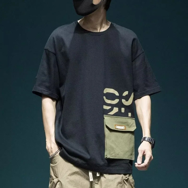 Retrograde Cargo Pocket Oversized Tee