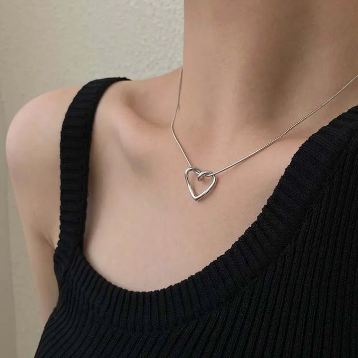 Whispers of Love 💝 Women's Heart Necklace - District Sunday