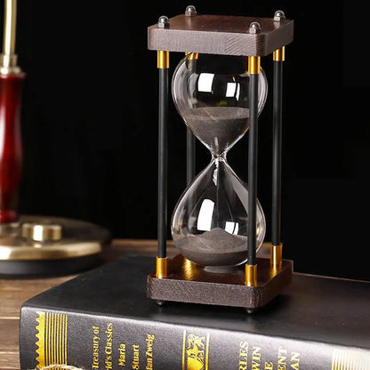 Serene Sands Wooden Hourglass