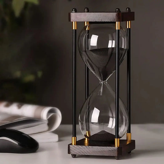 Serene Sands Wooden Hourglass