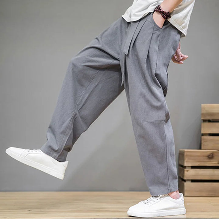 Spring Linen Pants Men