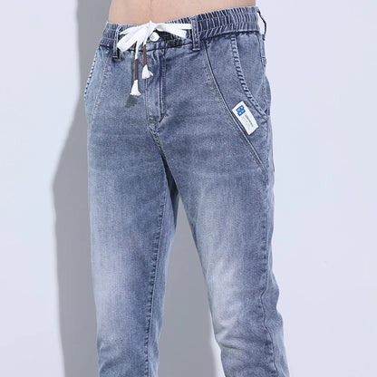 Drawstring Hip Hop Denim Pants