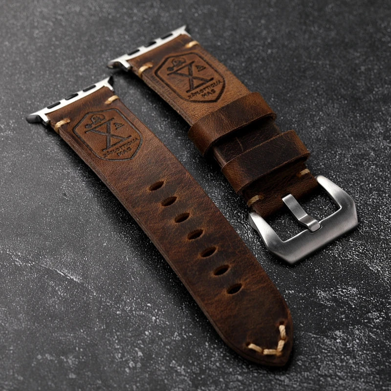 Vintage Leather Apple Watch Band