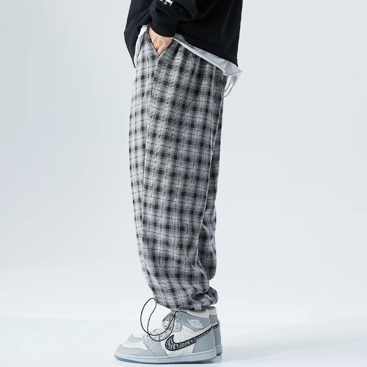 Urban Plaid Joggers Pants