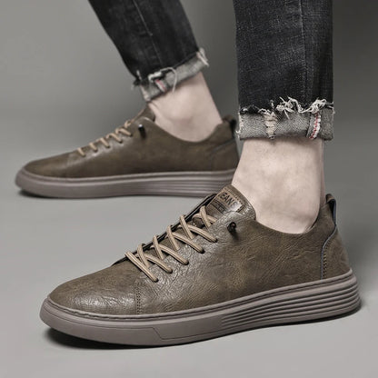 Oxfords Men Leather Sneakers