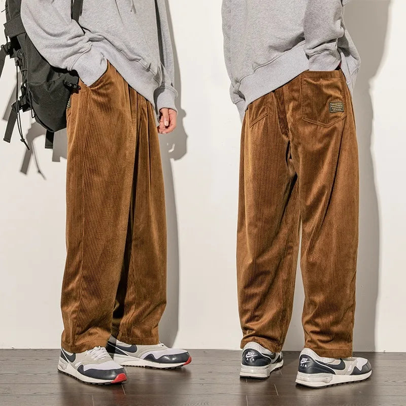 Men's Straight-leg  Corduroy Pants