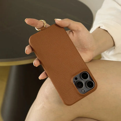 Signature Grip Leather iPhone Case