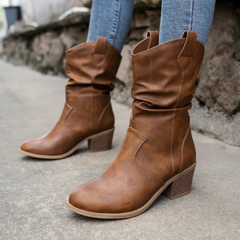 Leather Western Women's Boots