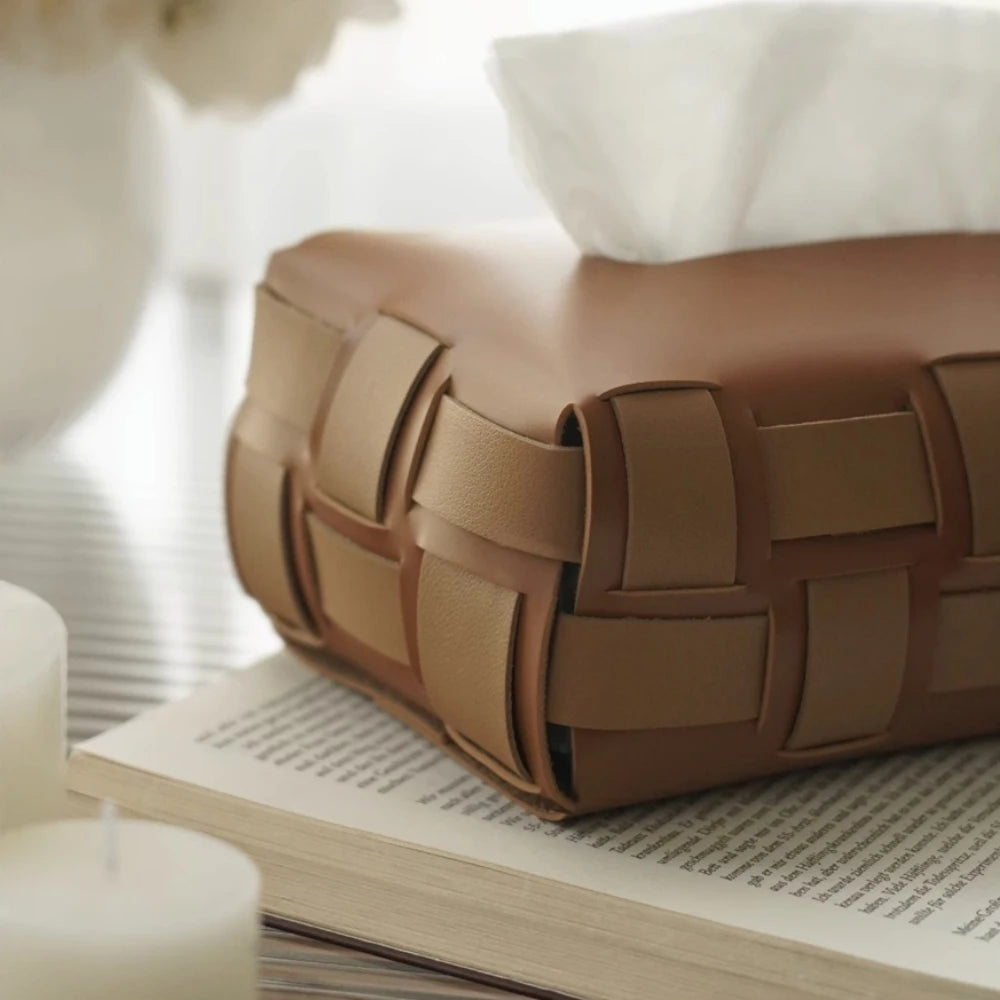 Leather Tissue Box