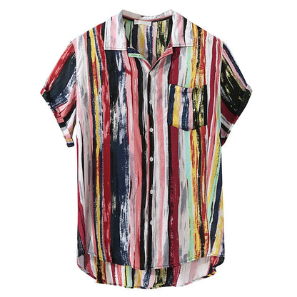 Harajuku Rainbow Pocket Shirt