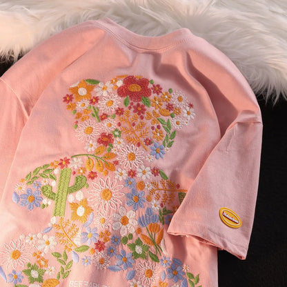 Sakura Bear Cotton Tee