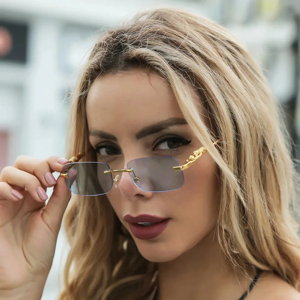 Panthera Rimless Sunglasses