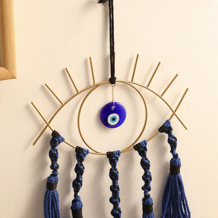 Evil Eye Macrame Wall Hanging Dream Catcher