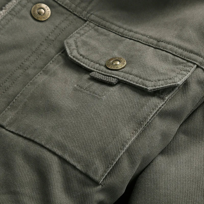 PolarEdge Fleece-Lined Cargo Jacket