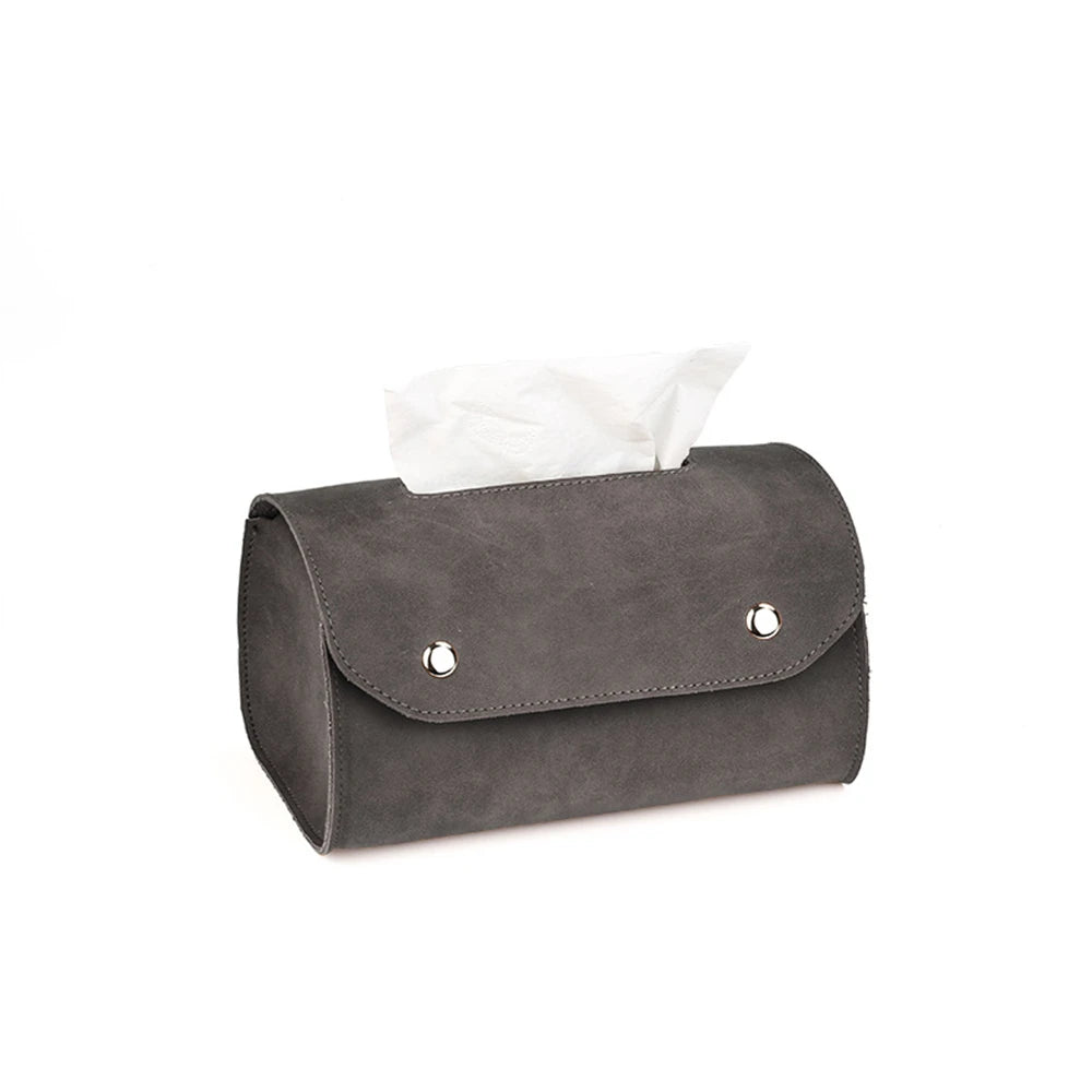 RetroNook Leather Tissue Box