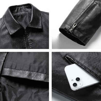 Retro Rider Leather Jacket