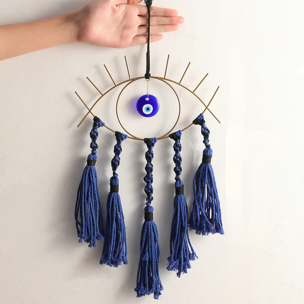 Evil Eye Macrame Wall Hanging Dream Catcher