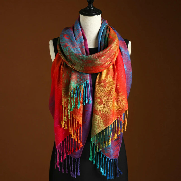 Peacock Prism Scarf