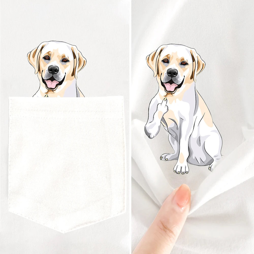 BarkFlip Pocket White T-Shirts