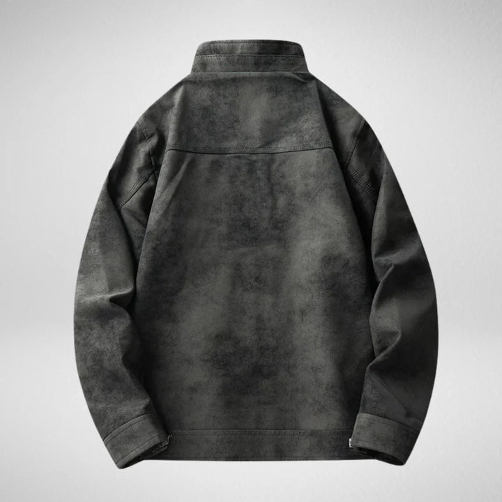Phantom Fleece-Lined Leather Jacket