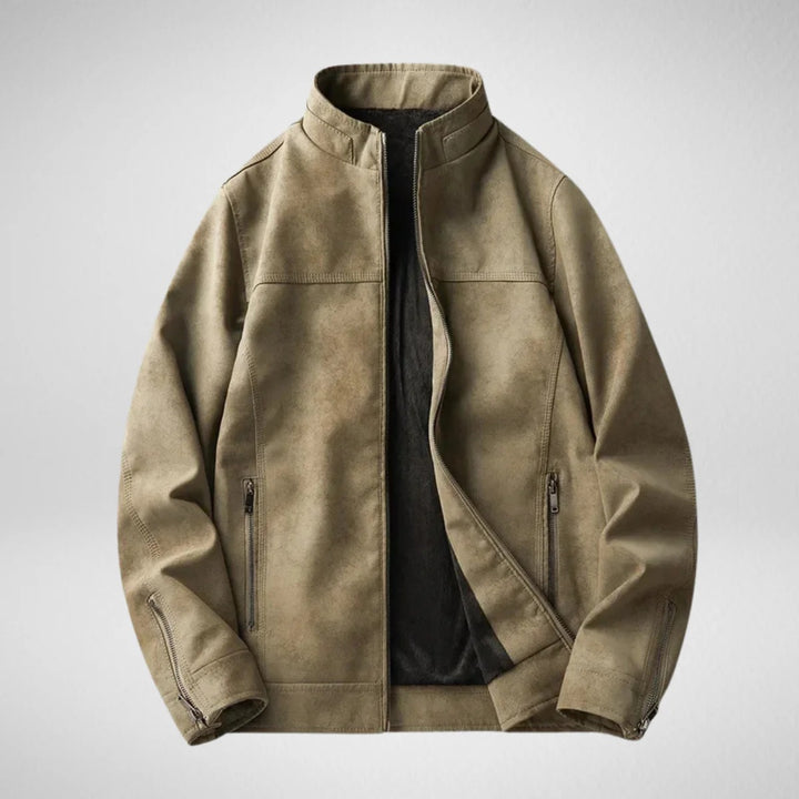 Phantom Fleece-Lined Leather Jacket