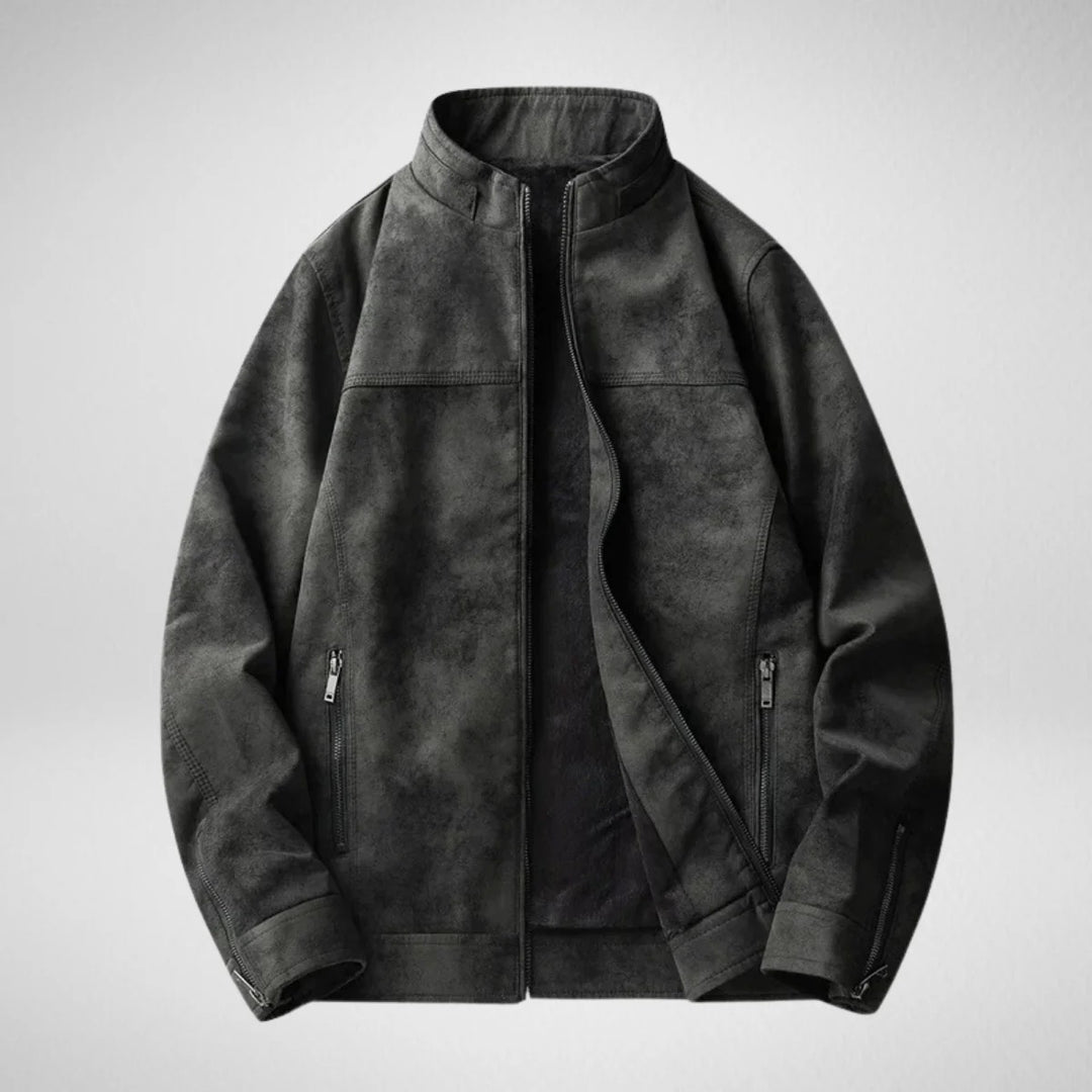 Phantom Fleece-Lined Leather Jacket