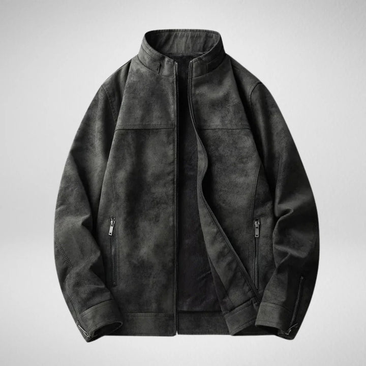 Phantom Fleece-Lined Leather Jacket