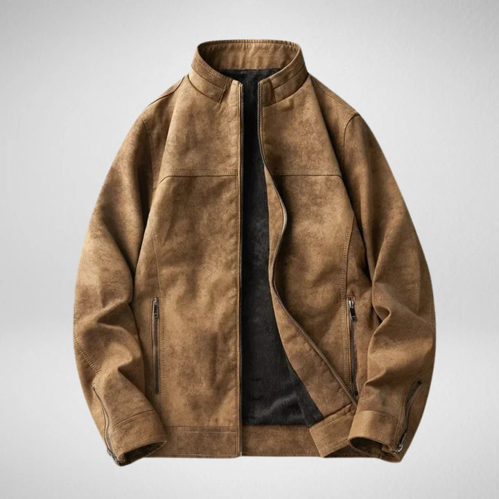 Phantom Fleece-Lined Leather Jacket
