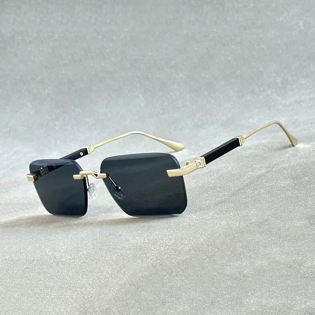 Square Rimless Shades Vintage Square Rimless Sunglasses – District Sunday