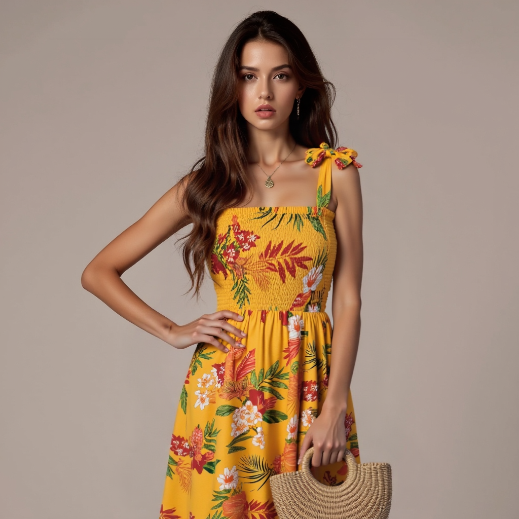 TropiBloom Women Sundress