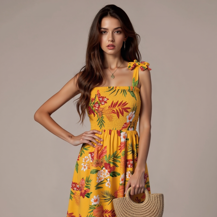 TropiBloom Women Sundress