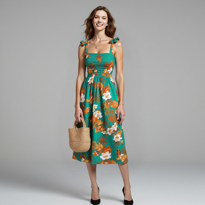 TropiBloom Women Sundress
